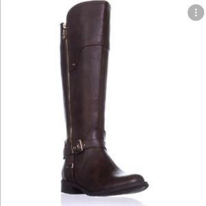 New!!! G by Guess tall riding boots (dark brown) Size 7m wide calf